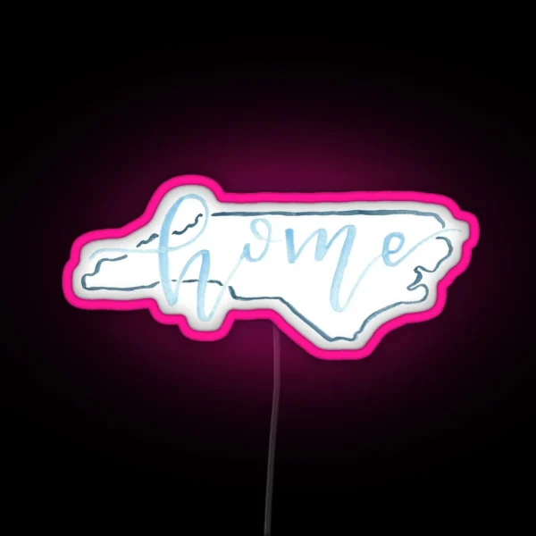 Goin To North Carolina In My Mind RGB Neon Sign