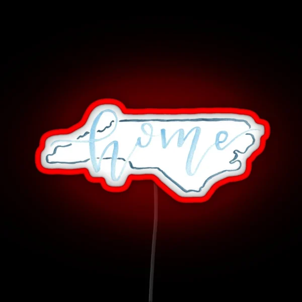 Goin To North Carolina In My Mind RGB Neon Sign