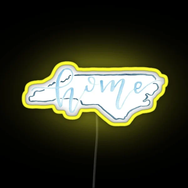 Goin To North Carolina In My Mind RGB Neon Sign
