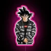 Vibrant Goku Neon Drip Effect RGB LED Canvas Sign Display