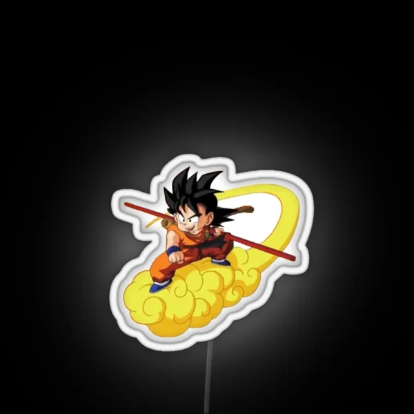 Goku Flying On A Nimbus Led RGB Neon Sign