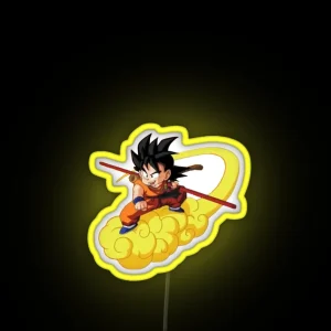 Goku Flying On A Nimbus Led RGB Neon Sign