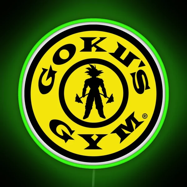 Goku S Gym RGB Neon Sign