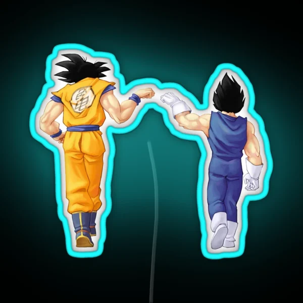 Goku Vegeta Saiyen RGB Neon Sign