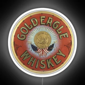 Gold Eagle Whiskey RGB Neon Sign