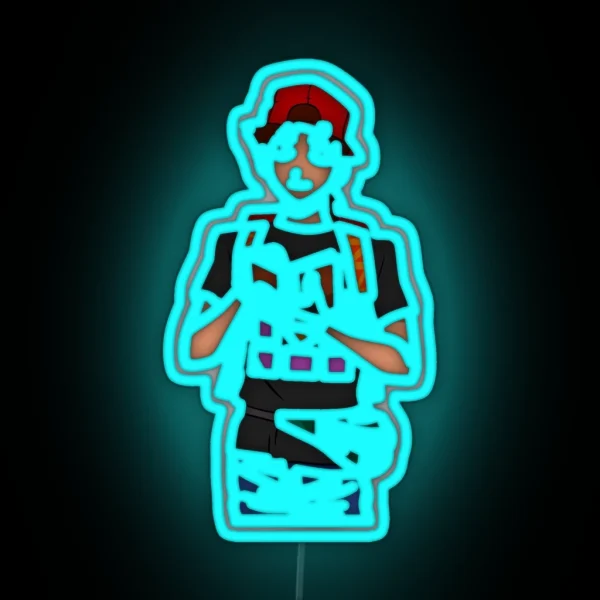 Golden Boy Kintaro Oe RGB Neon Sign