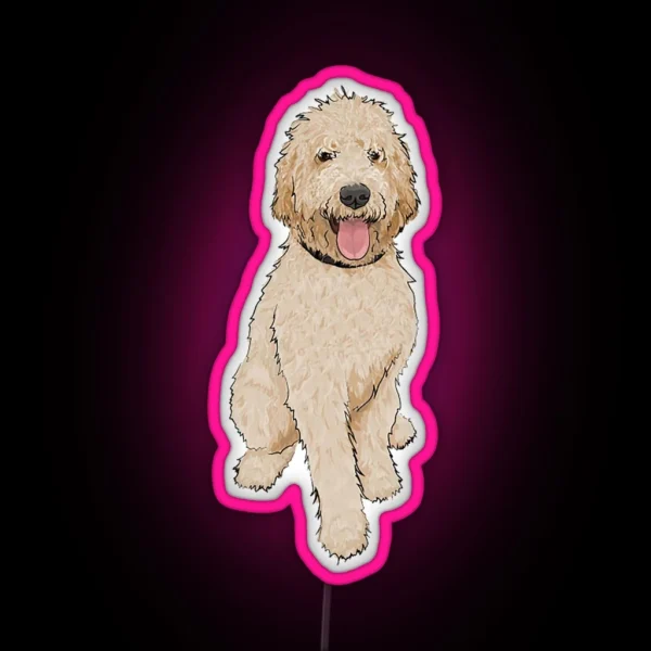 Golden Doodle RGB Neon Sign