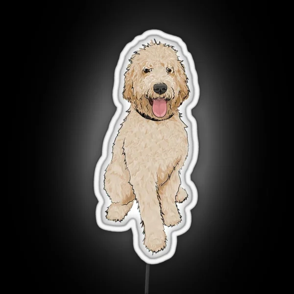 Golden Doodle RGB Neon Sign