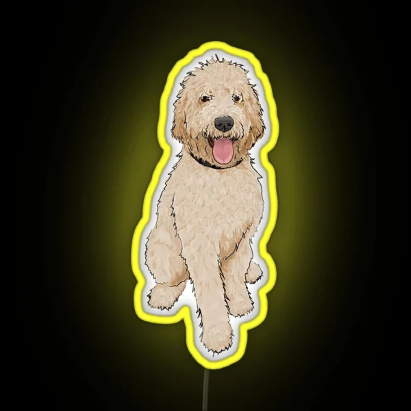 Golden Doodle RGB Neon Sign