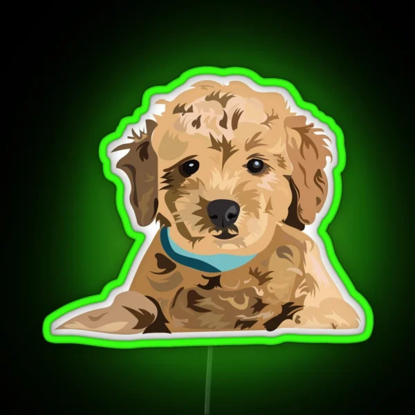 Golden Doodle RGB Neon Sign