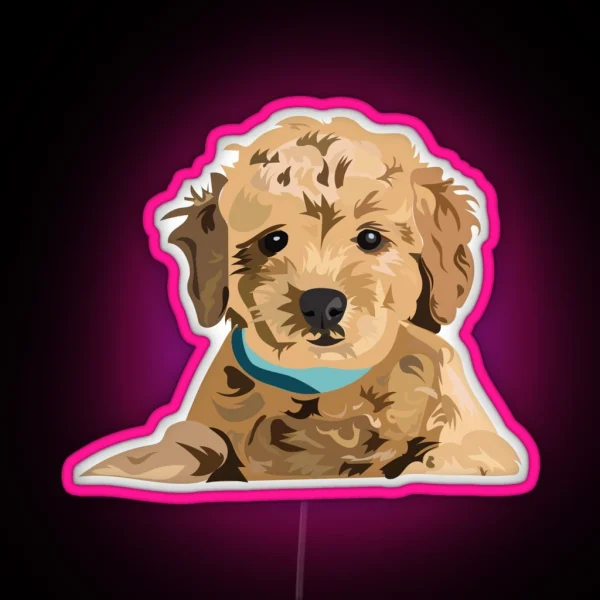 Golden Doodle RGB Neon Sign