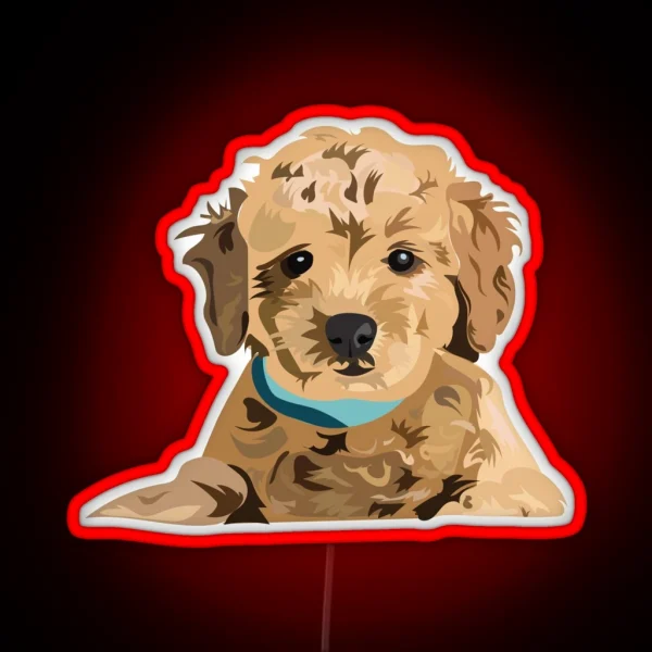 Golden Doodle RGB Neon Sign