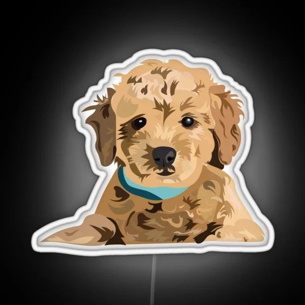 Golden Doodle RGB Neon Sign