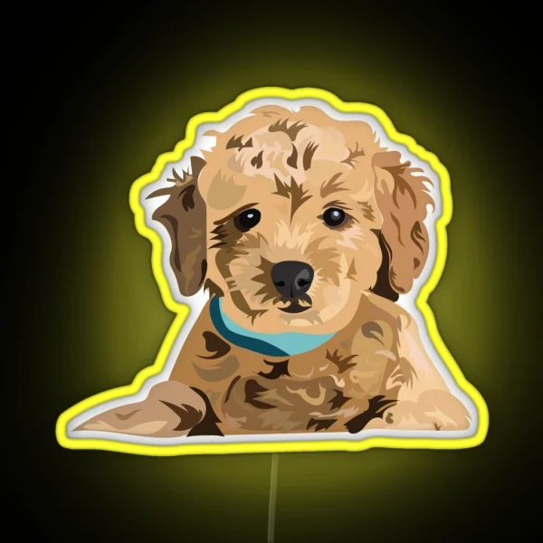 Golden Doodle RGB Neon Sign