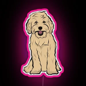 Golden Doodle RGB Neon Sign