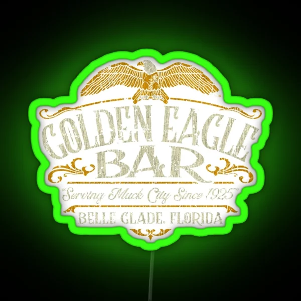 Golden Eagle Bar RGB Neon Sign