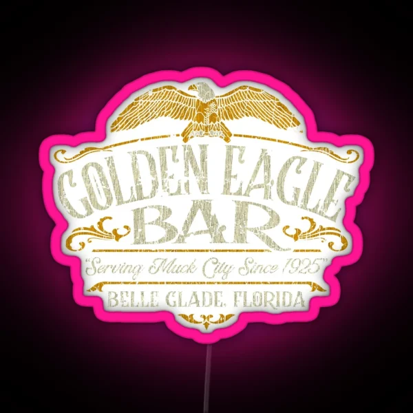Golden Eagle Bar RGB Neon Sign