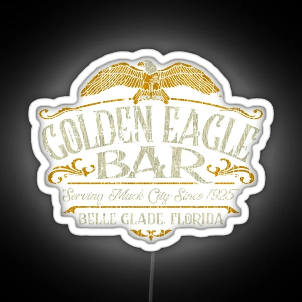Golden Eagle Bar RGB Neon Sign