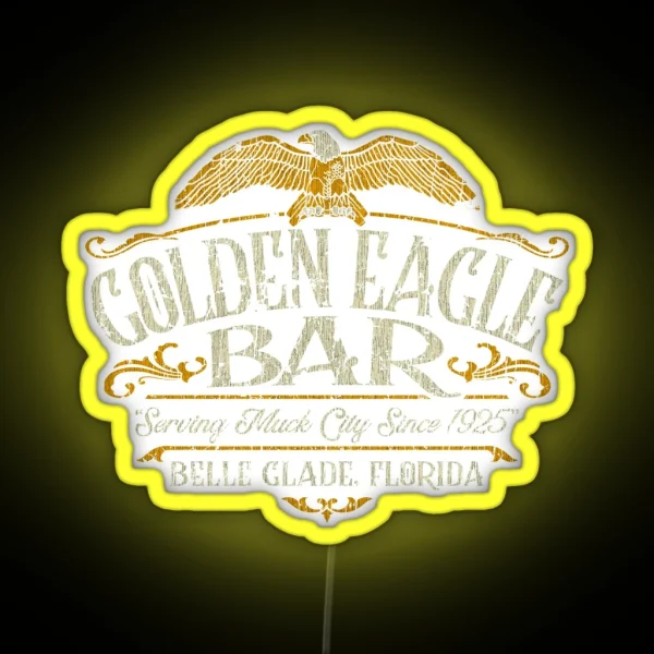 Golden Eagle Bar RGB Neon Sign