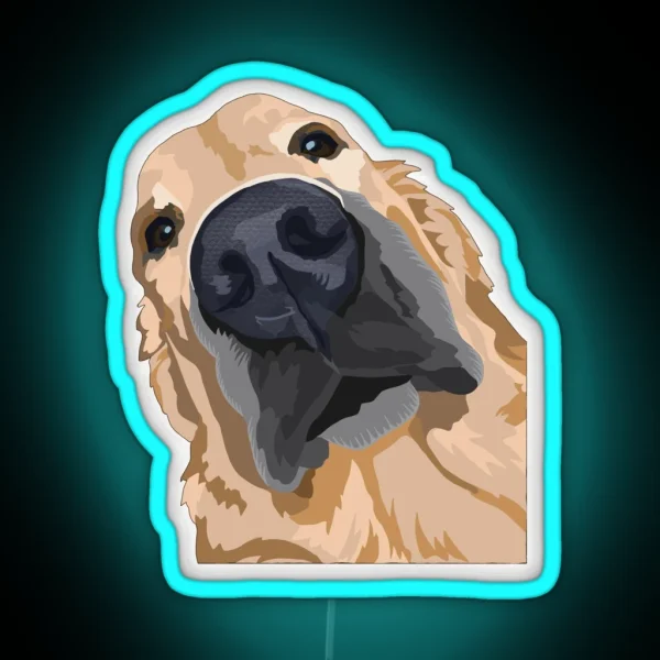 Golden Retriever RGB Neon Sign