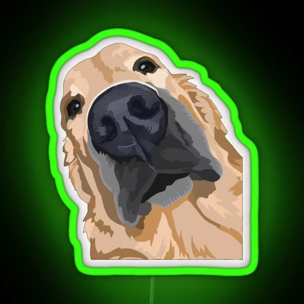 Golden Retriever RGB Neon Sign