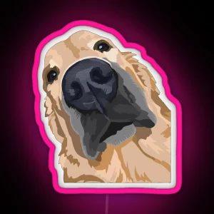 Golden Retriever RGB Neon Sign