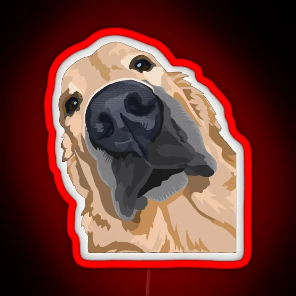 Golden Retriever RGB Neon Sign