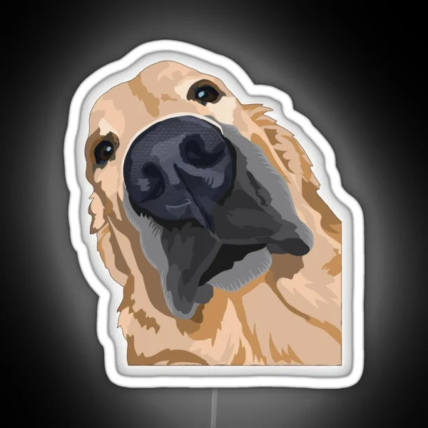 Golden Retriever RGB Neon Sign