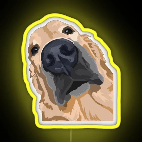 Golden Retriever RGB Neon Sign