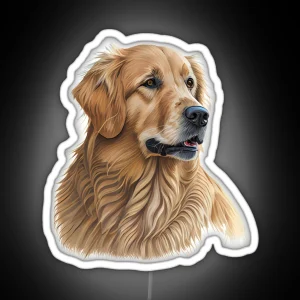 Golden Retriever RGB Neon Sign