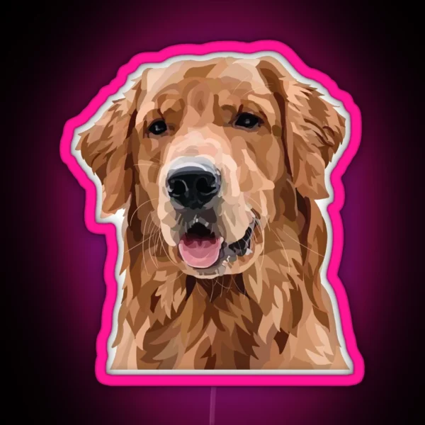 Golden Retriever RGB Neon Sign