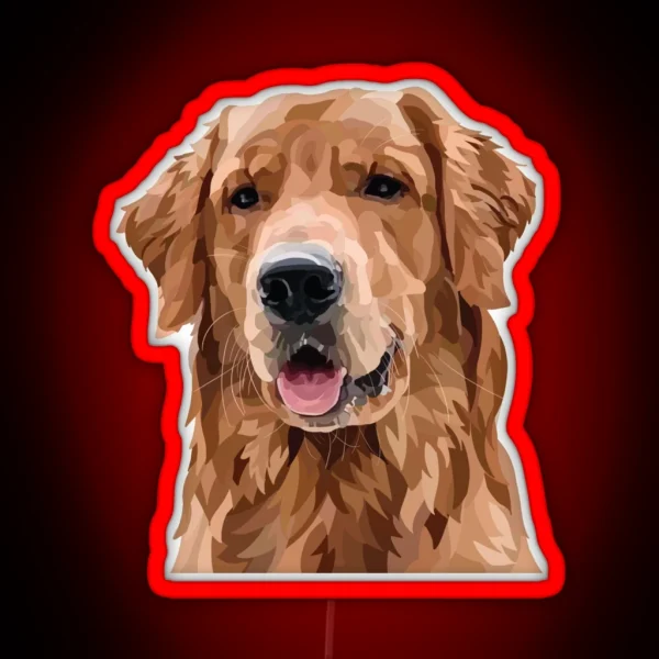 Golden Retriever RGB Neon Sign