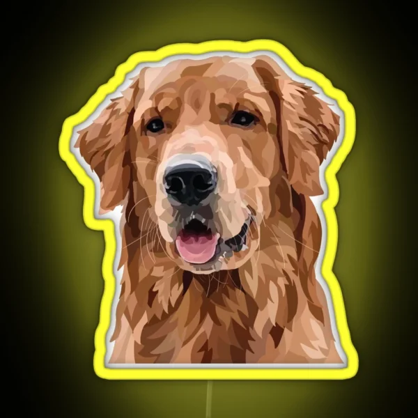 Golden Retriever RGB Neon Sign