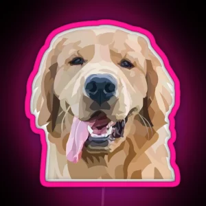 Golden Retriever RGB Neon Sign
