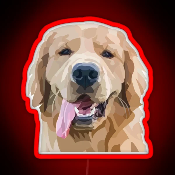 Golden Retriever RGB Neon Sign