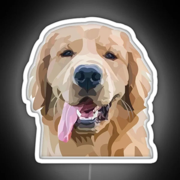 Golden Retriever RGB Neon Sign