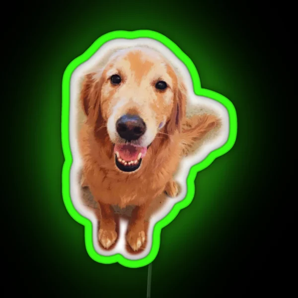 Golden Retriever RGB Neon Sign