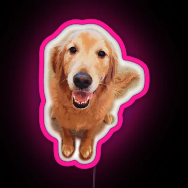 Golden Retriever RGB Neon Sign