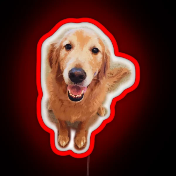 Golden Retriever RGB Neon Sign