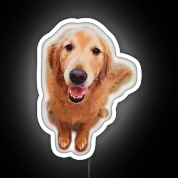 Golden Retriever RGB Neon Sign