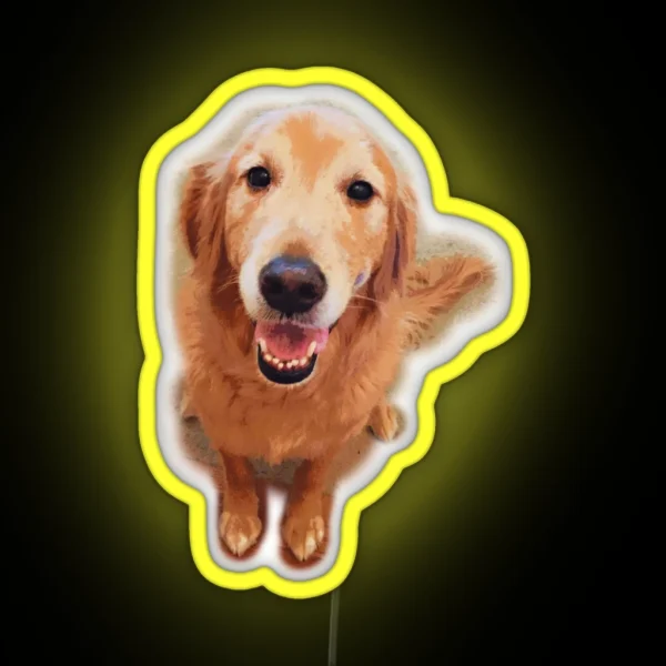Golden Retriever RGB Neon Sign