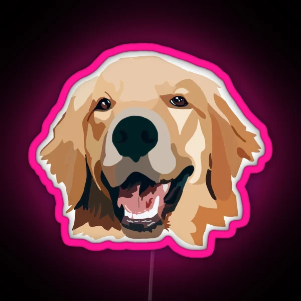 Golden Retriever RGB Neon Sign