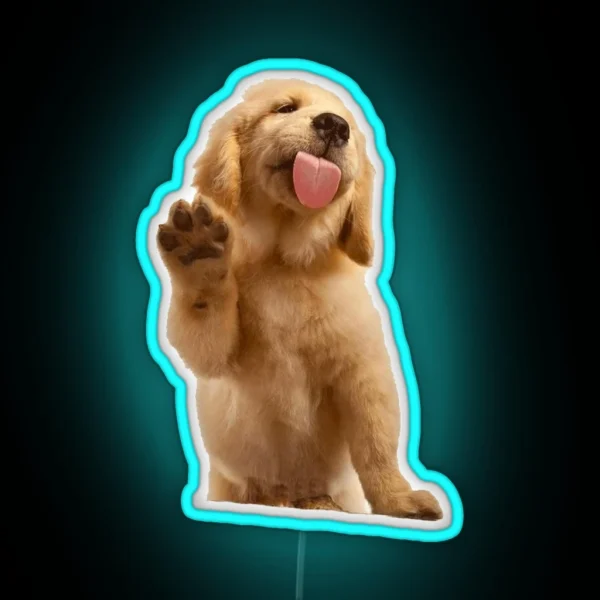 Golden Retriever RGB Neon Sign