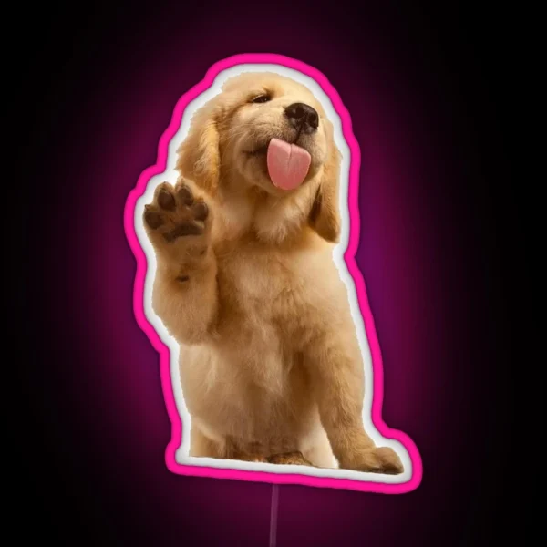 Golden Retriever RGB Neon Sign