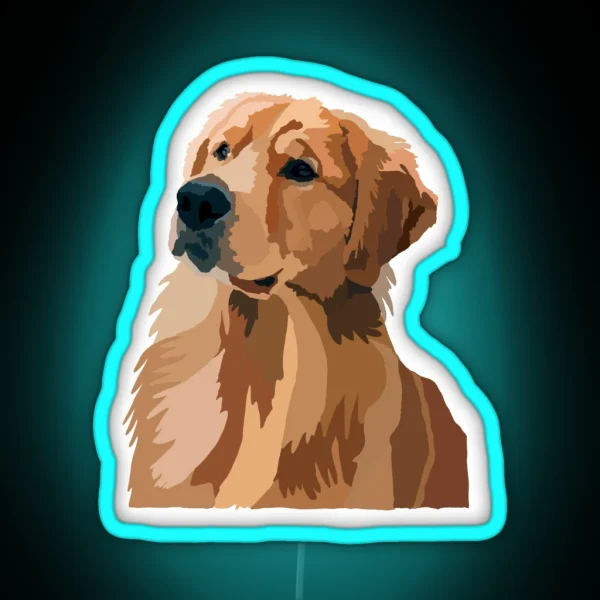 Golden Retriever RGB Neon Sign