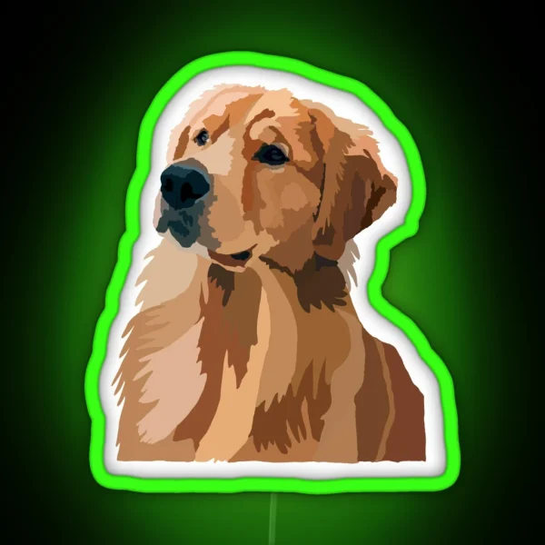 Golden Retriever RGB Neon Sign