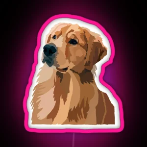 Golden Retriever RGB Neon Sign