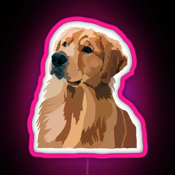 Golden Retriever RGB Neon Sign