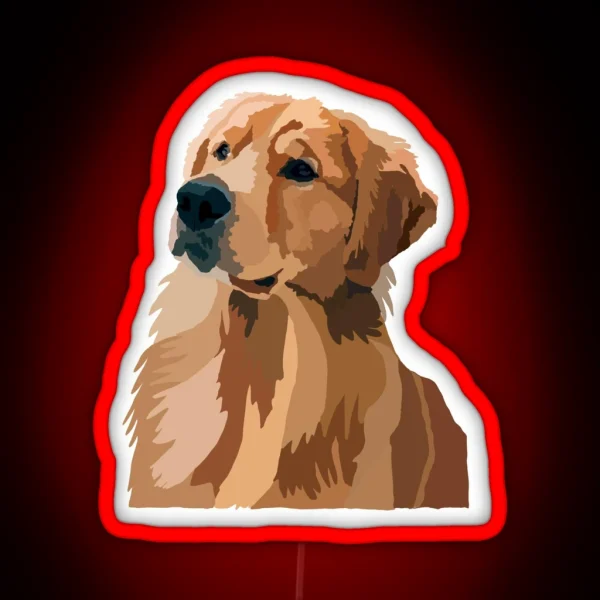 Golden Retriever RGB Neon Sign