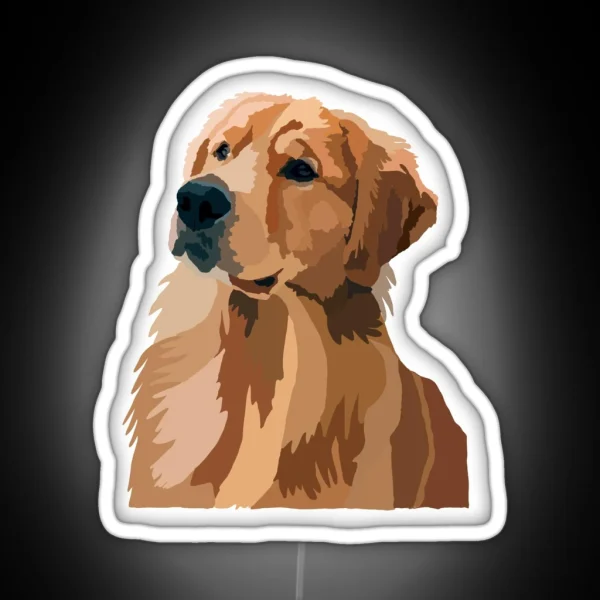 Golden Retriever RGB Neon Sign